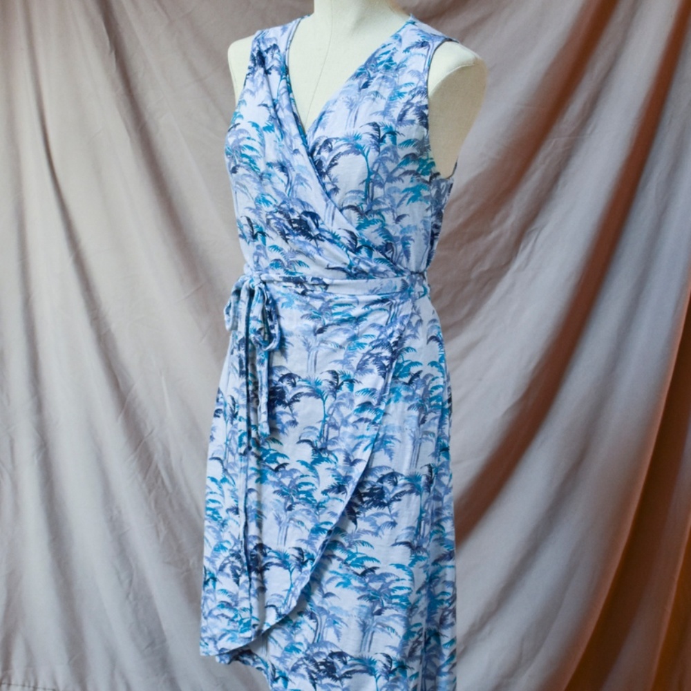 Tommy Bahama Palm Tree Wrap Dress